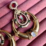 Load image into Gallery viewer, Adhvika Royal kundan Jhumka
