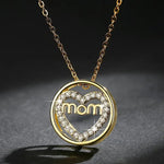 Load image into Gallery viewer, Mom Heart Shape Zircon Pendant Chain
