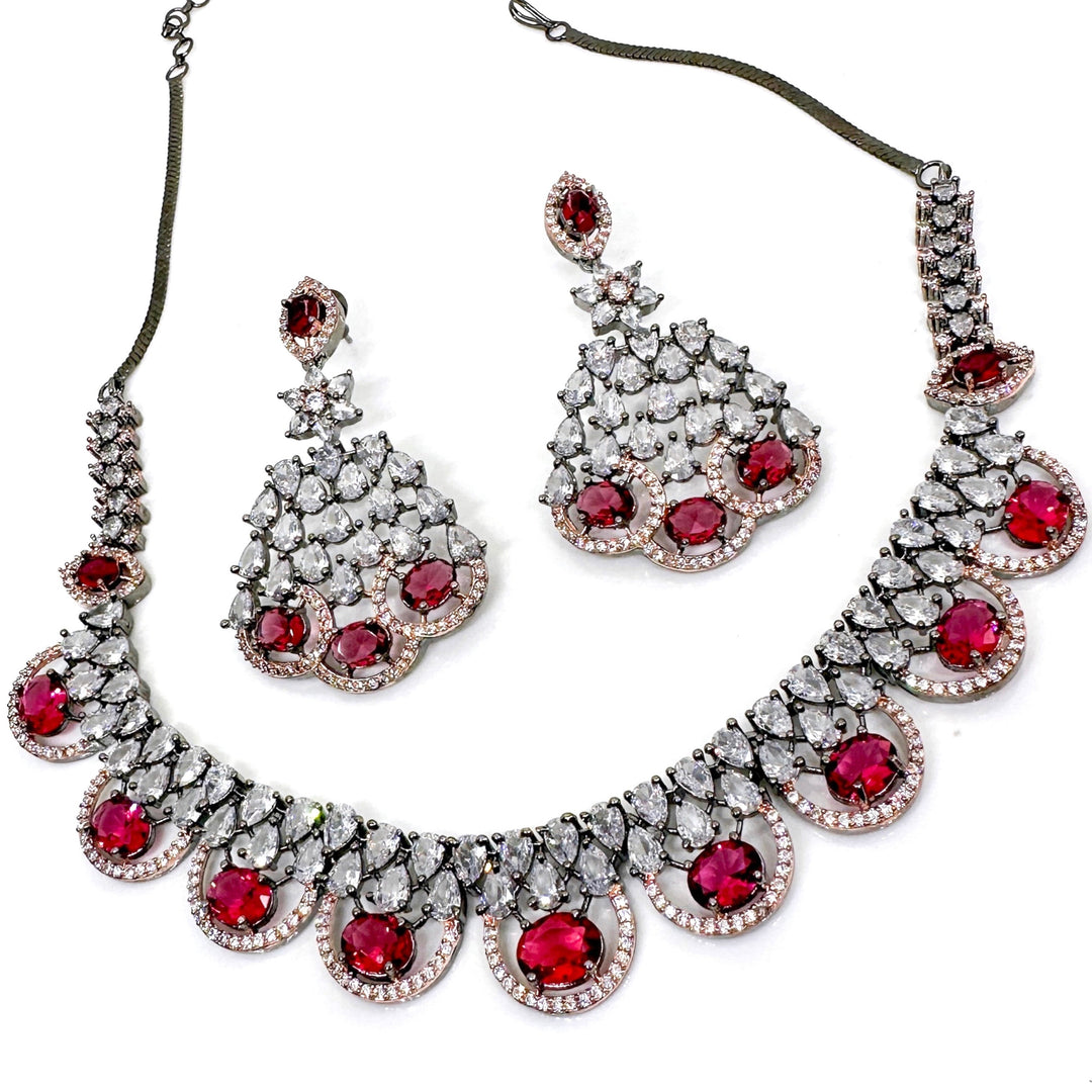 Iliana RoseBlack Jewellery Set