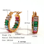 Load image into Gallery viewer, Zoya Multicolor Waterproof Earrings
