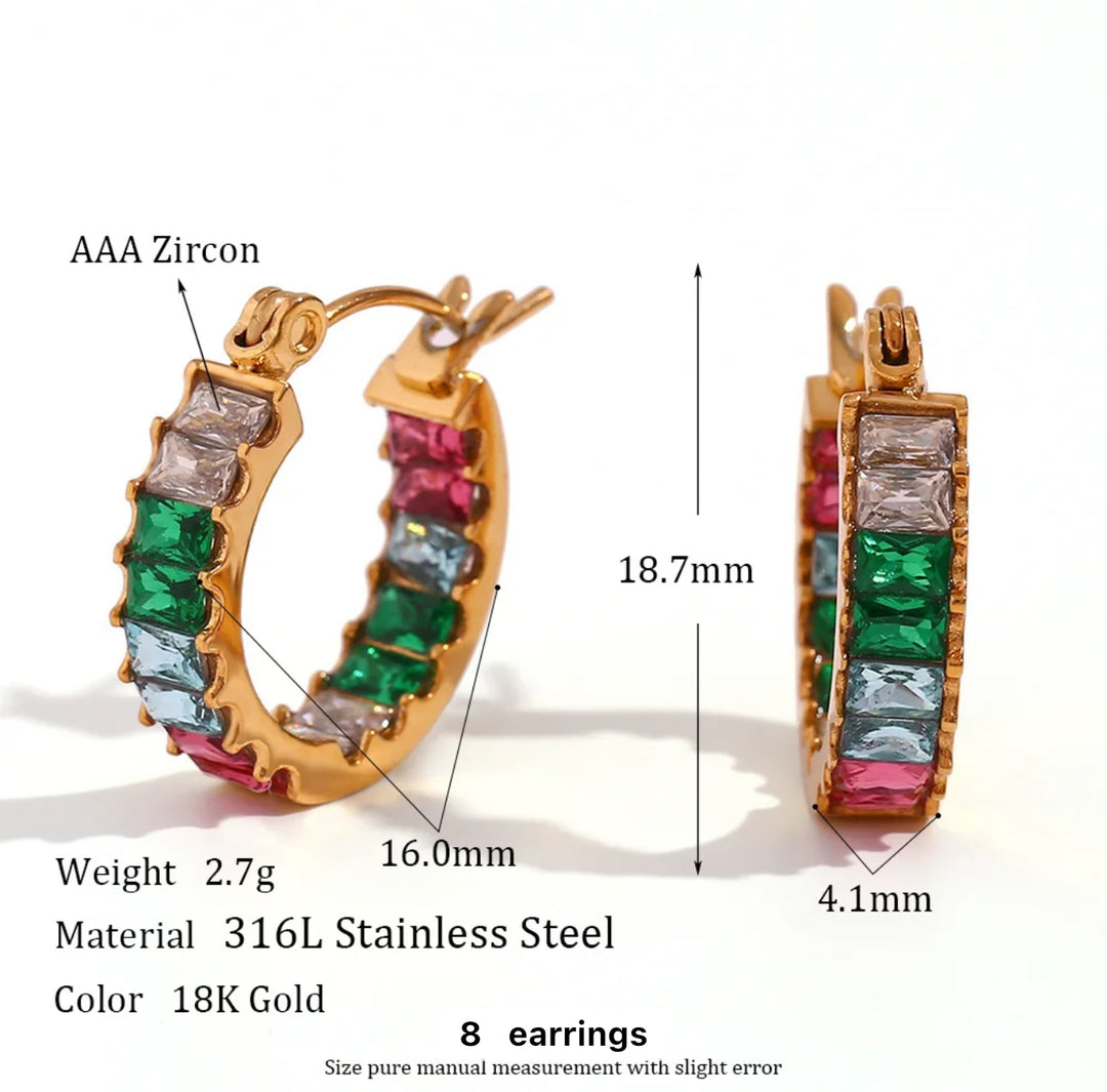 Zoya Multicolor Waterproof Earrings