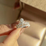 Load image into Gallery viewer, Princess Crown luxury Zircon Adjustable Ring
