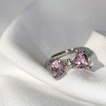 Load image into Gallery viewer, Pink Star Adjustable Bow Ring
