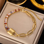 Load image into Gallery viewer, Clara Multicolor Waterproof 18k Gold Plated Bracelet
