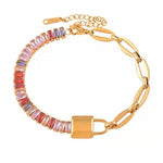 Load image into Gallery viewer, Clara Multicolor Waterproof 18k Gold Plated Bracelet
