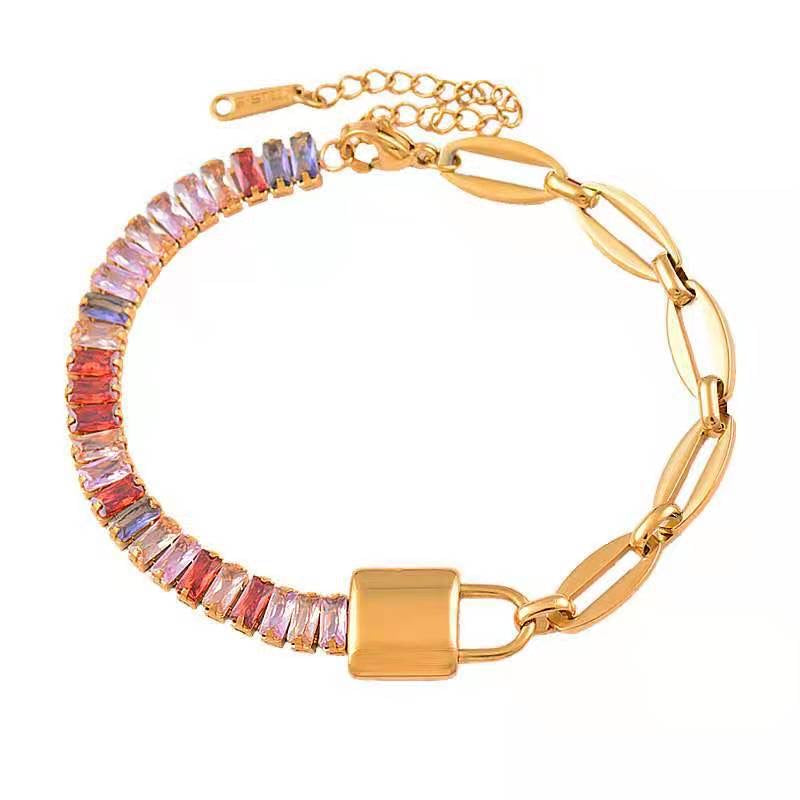 Clara Multicolor Waterproof 18k Gold Plated Bracelet