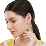 Load image into Gallery viewer, Tia Leaf Brass Earrings
