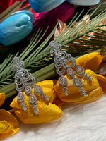 Load and play video in Gallery viewer, Nora Silver Chandelier Earrings
