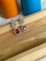 Load and play video in Gallery viewer, Art Deco Ruby Earrings

